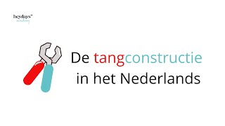 Hoe bouw je een zin in het Nederlands DE TANGCONSTRUCTIE [upl. by Radcliffe236]