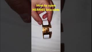 How to open original Hermes bracelets [upl. by Amelina533]