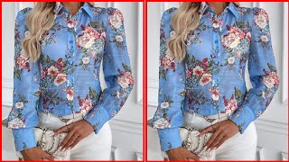 Printed Blouses for Women Office Wear Inspiration professional Yet Stylish Printed Blouse Designs [upl. by Ahsrop]