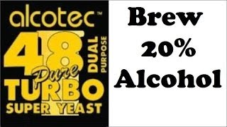 Complete Guide to brewing 20 alcohol  using turbo yeast Alcotec 48 [upl. by Aniarrol]