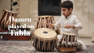 Damru 🪘  Tabla par Damru ka riyaz❤️‍🔥 [upl. by Ennahgiel756]