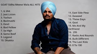 Moose Wala top songs top20 songs of moosewala punjabisongs  moosewala songs moosewala jukebox [upl. by Nosac]