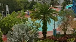 Disney Guests Swimming at Resorts as Hurricane Milton Begins to Reach Orlando [upl. by Oniotna]