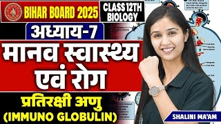 Immuno Globulin L8  Human Health and Diseases  12th Biology Chapter 7 by Shalini Maam [upl. by Negrom]