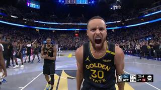 Stephen Currys 100 run spoils Klay Thompsons return to the Bay 😱  NBA on ESPN [upl. by Kryska561]