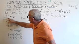 ECUACION DIFERENCIAL DE 2do ORDEN POR SEPARACION DE VARIABLES EJERCICIO 2 de 2 [upl. by Ed]