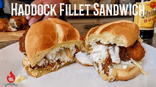 Fish Sandwich Recipe  Haddock Fillet Recipe [upl. by Otilegna944]