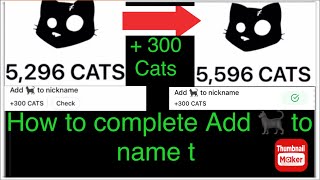 How to complete Add 🐈‍⬛ to nickname task  Cats telegram bot add 🐈‍⬛cat to name task completed [upl. by Kennard99]