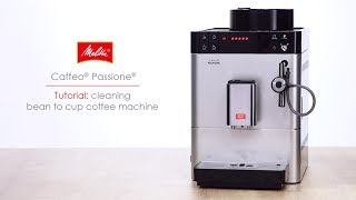 Caffeo® Passione®  Tutorial cleaning bean to cup coffee machine [upl. by Stanwood]