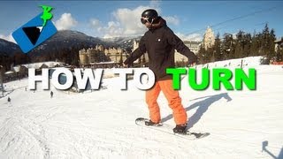 How to Turn on a Snowboard  How to Snowboard [upl. by Airbmac247]