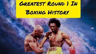 Hearns vs Hagler Greatest Round 1 In Boxing History [upl. by Omissam631]