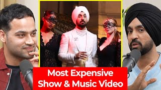 My Most Expensive Music Video amp Concert Ever  Diljit Dosanjh  Raj Shamani Clips [upl. by Helman]