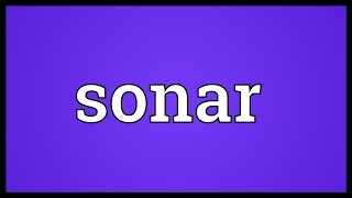 Sonar Meaning [upl. by Lomax]