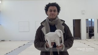 WHITE ELEPHANT Origami Sipho Mabona SWITZERLAND 折り紙 Part 1 [upl. by Naxor]