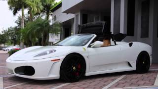 2008 Ferrari F430 Spider F1 For Sale with drive by and exhaust [upl. by Adalia]