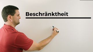 Beschränktheit Infimum Supremum kleinste untereobere Schranke  Mathe by Daniel Jung [upl. by Aicele620]