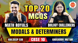 20 Most Important Questions MCQ from Modals amp Determiners 🔥Class 10 English Grammar 🎯 [upl. by Willie]