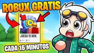 ¡CONSIGUE ROBUX GRATIS CADA 15 MINUTOS en ESTE JUEGO Roblox [upl. by Germain]