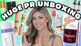 HUGE PR HAUL UNBOXING  NEW BEAUTY LAUNCHES THIS WEEK [upl. by Klara554]