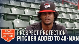 Prospect Protection Tigers Add Pitcher Elvin Rodriguez to 40Man Roster [upl. by Josefina]