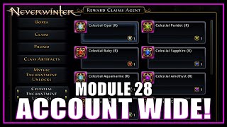 AccountWide Celestial Enchantments System but a bit Tricky how it works  Neverwinter Preview [upl. by Maer]