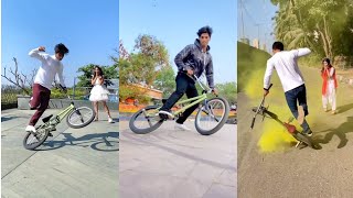 BMX Cycle Stunt  New bmx cycle stunt tik tok video  BMXCycleStunt​ [upl. by Sykleb]