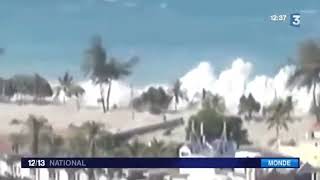 Tsunami smashes into Patong Beach Phuket Thailand [upl. by Farhi]