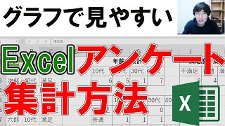 【Excelエクセル】アンケート集計のやり方をわかりやすく解説！ [upl. by Enairda]