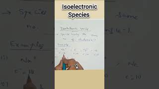 Isoelectronic Species boards science neet [upl. by Schwinn]