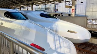 朝の東京駅 東海道新幹線ホーム 2023年12月 [upl. by Eniamurt]