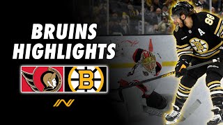 Bruins Highlights Best of David Pastrnaks 17th Career Hat Trick Second of Season [upl. by Iroak]