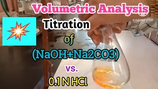 Titration of NaOHNa2CO3 vs HCl with Calculation of Strength gmlt amp  Composition [upl. by Trask]