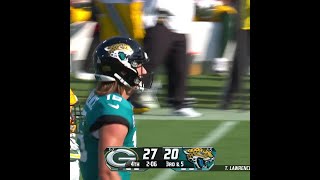 Brenton Strange catches for a 21yard Gain vs Green Bay Packers [upl. by Echo]