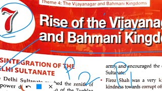 ICSE class 7 history chapter 7 Rise of the Vijaynagar and Bahmani Kingdoms [upl. by Leamaj]