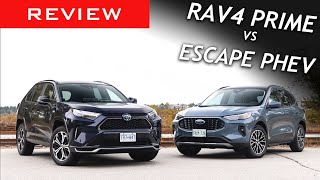 Comparison 2024 Toyota Rav4 Prime vs 2024 Ford Escape PHEV [upl. by Koa382]