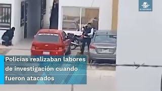 Balacera en Irapuato deja dos policías heridos y un civil muerto [upl. by Smitty]