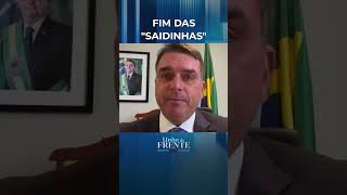 Flávio Bolsonaro fala sobre discussão no Senado shorts [upl. by Zevahc]