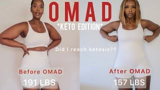 Keto OMAD VLOG How to do Keto OMAD amp get fast results Did I reach Ketosis New weight loss record [upl. by Illene25]