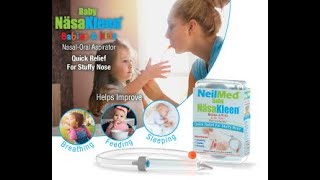 NeilMed Baby NasaKleen NasalOral Aspirator for Babies and Kids [upl. by Najar]