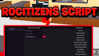 NEW BEST RoCitizens Script Pastebin  ROBLOX Auto Farm amp Teleports Exploit [upl. by Melisa]