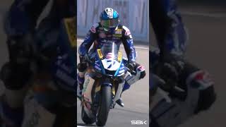 Lorenzo Baldassarri tests the absolute LIMIT of his WorldSSP Yamaha at Aragon 🤪 WorldSBK [upl. by Junji]