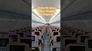 Tricks für einen leeren Sitzplatz im Flugzeug [upl. by Orrocos]