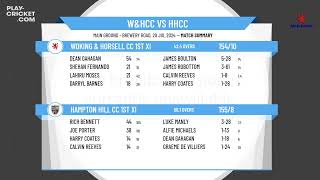 Woking amp Horsell CC 1st XI v Hampton Hill CC 1st XI [upl. by Enoyrt]