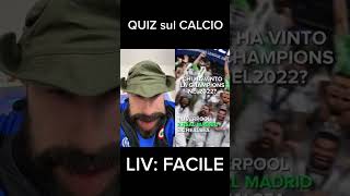 QUIZ sul CALCIO Livello Facile shorts calcio [upl. by Myrtle]