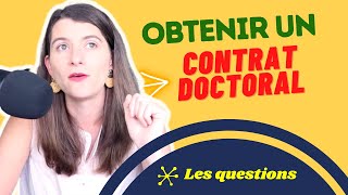 COMMENT RÉUSSIR LE CONCOURS DU CONTRAT DOCTORAL  PARTIE 2  LAUDITION  FINANCE TA THESE [upl. by Katleen]