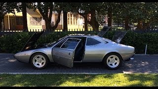 Ferrari 308 GT4 Dino GT4 1977 walk around and on road driving [upl. by Eisse]