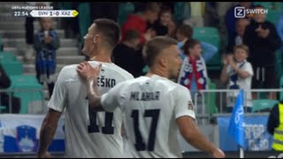 Slovenia vs Kazakhstan 30 Benjamin Šeško Goal  All Goals and Extended Highlights [upl. by Smeaj791]