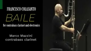 Marco Mazzini plays quotBailequot for contrabass clarinet and electronics First contra video on YouTube [upl. by Aisayn]