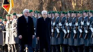 Berlino  Mattarella incontra il Presidente della Repubblica Federale di Germania [upl. by Riggall]