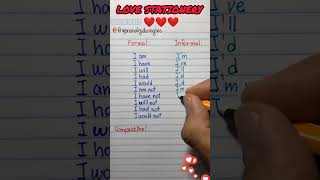 Formal VS informal lovestationery grammar english tenses [upl. by Atile]